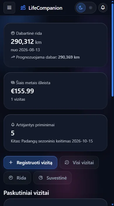 Automobilio priežiūra - Automobilis