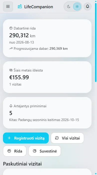 Automobilio priežiūra - Automobilis