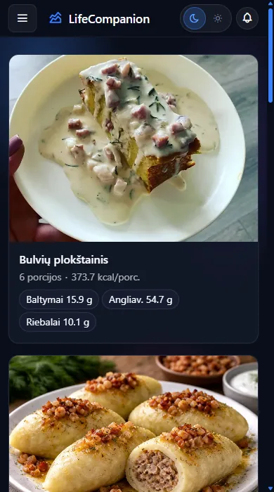 Maistas ir mityba - Receptai