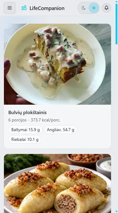 Maistas ir mityba - Receptai